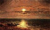 Moonlit Seascape by Jasper Francis Cropsey